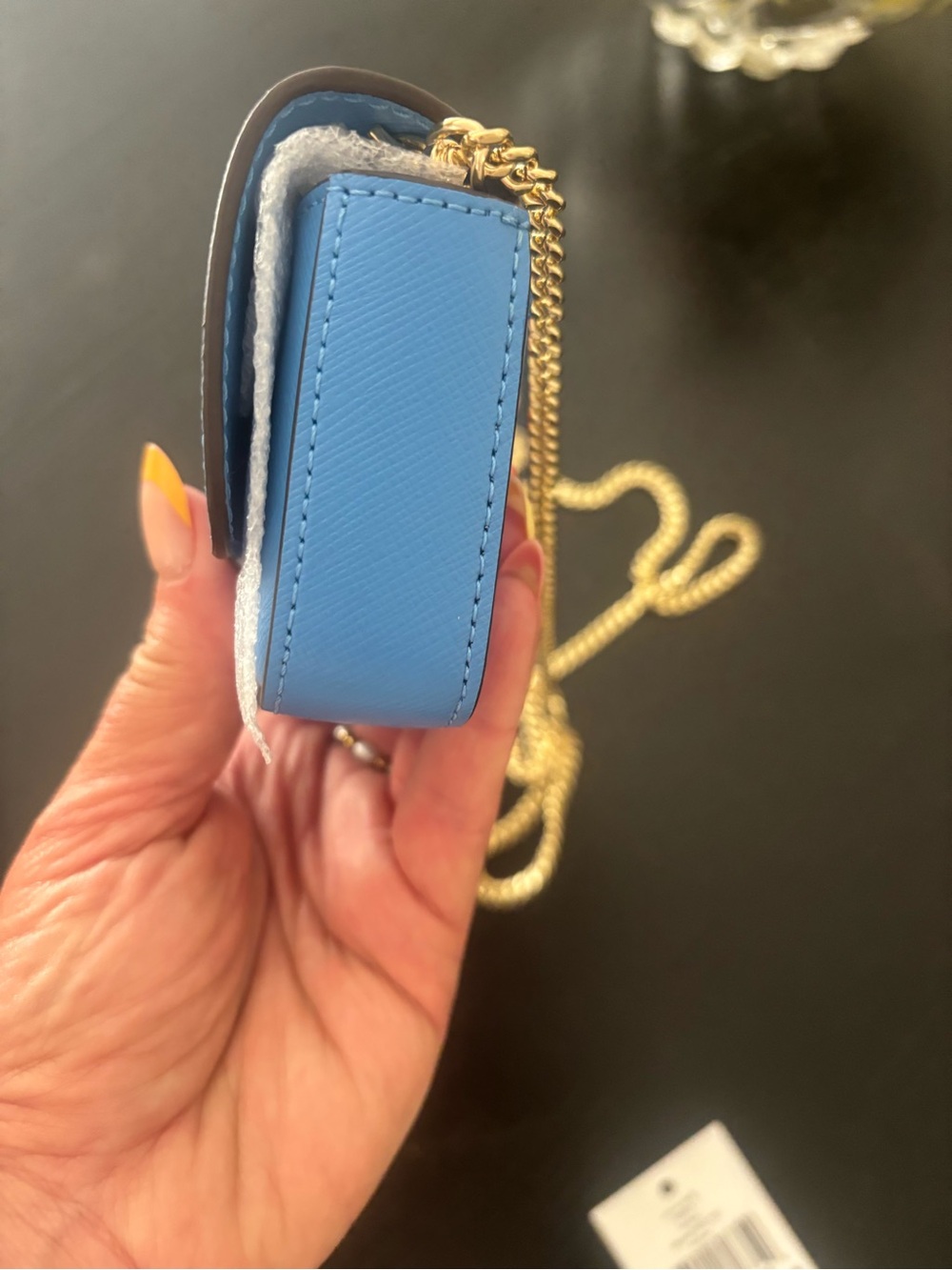 kate spade Blue Mini Crossbody with Gold Chain - Picture 14 of 15